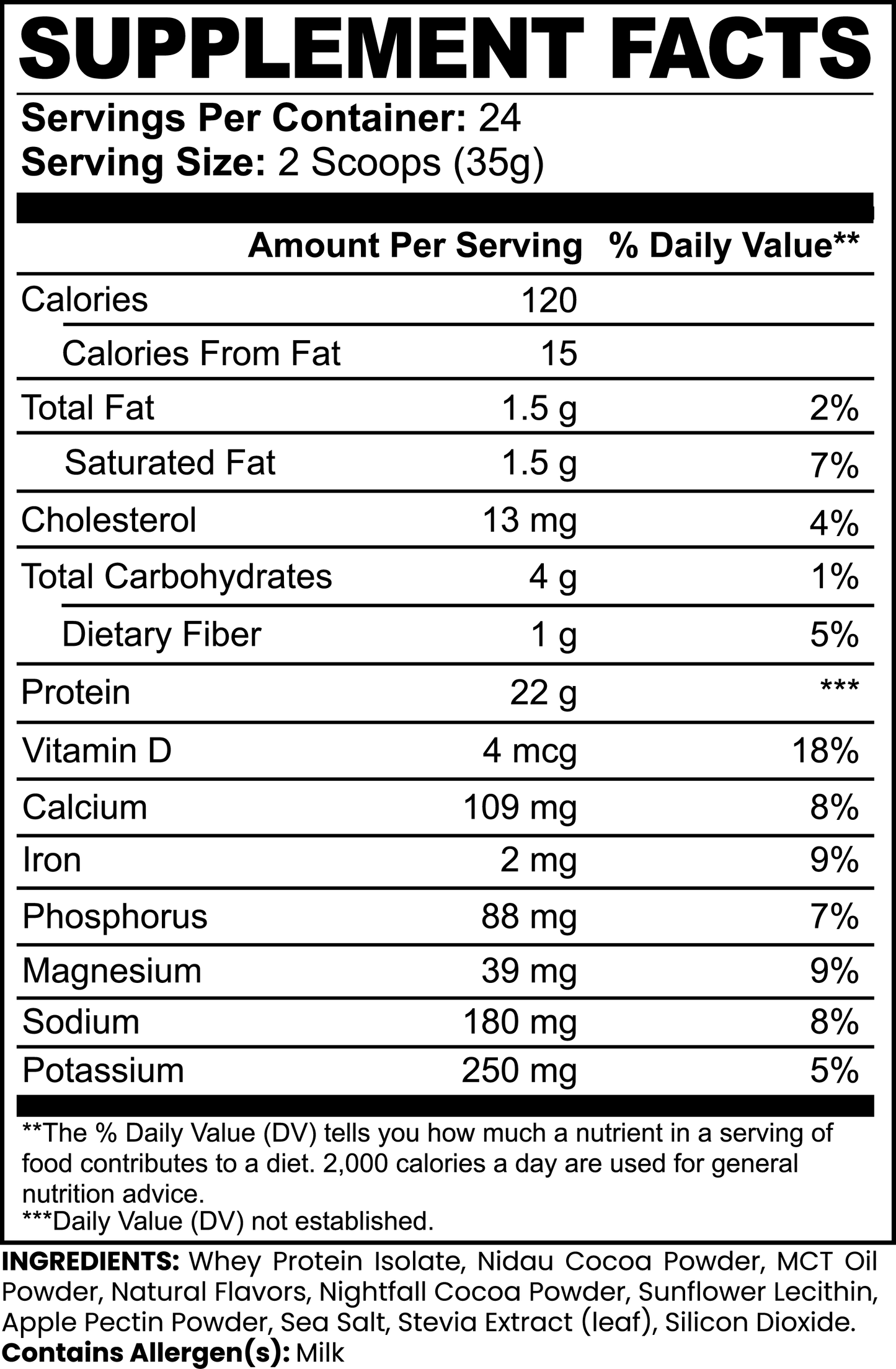 Chocolate Whey Protein Isolate